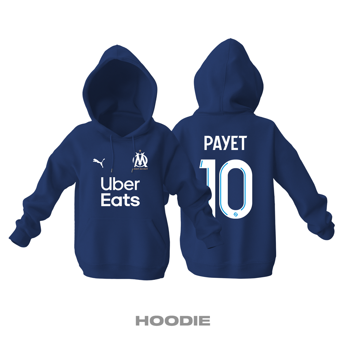 Olympique Marsilya: Away Edition 2021/2022 Kapüşonlu Hoodie M