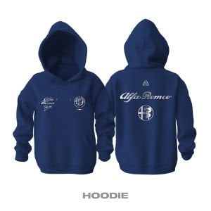 Team Alfa Romeo: Navy Silver Edition 2025 Kapüşonlu Hoodie