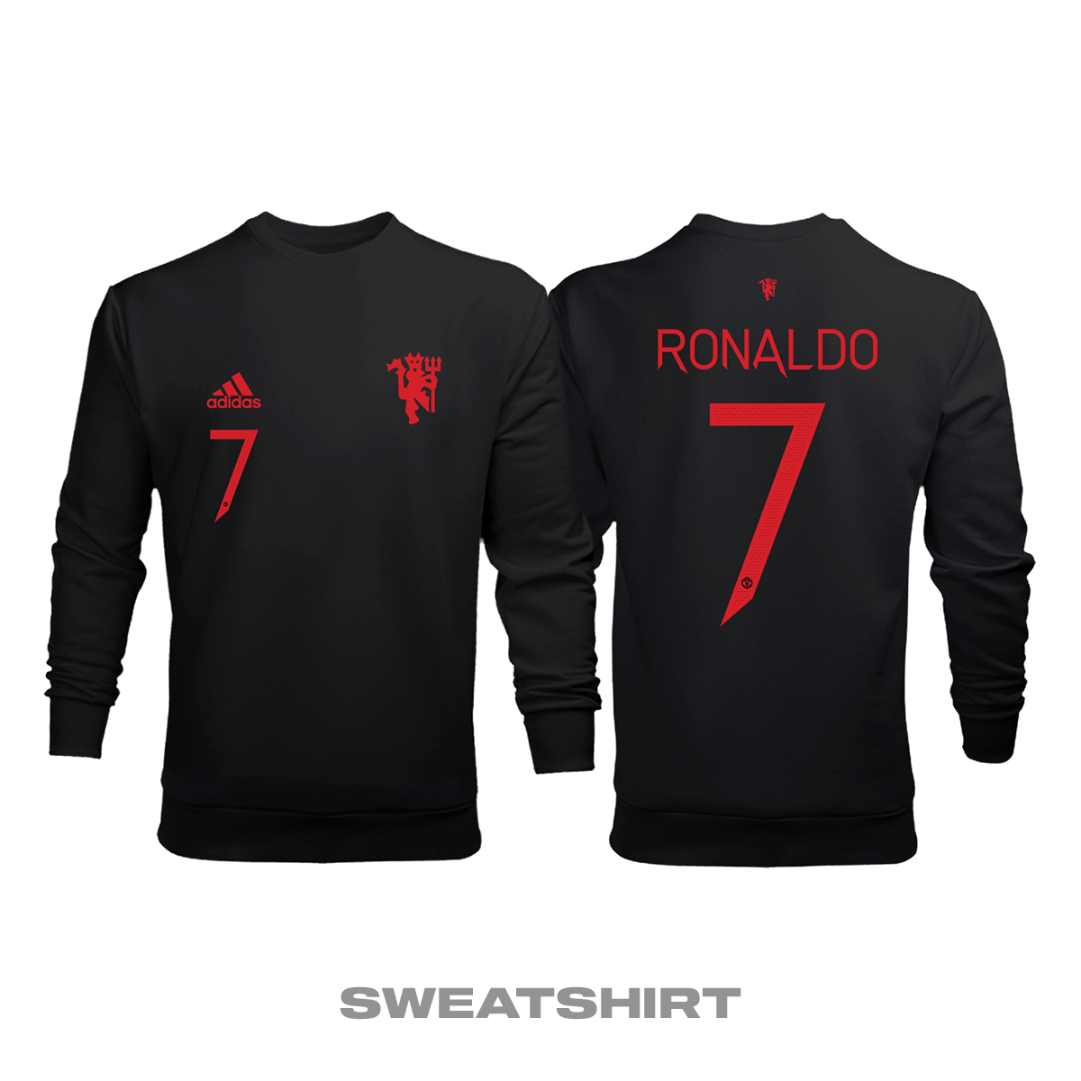 Manchester United: Black Devil Edition 2021/2022 Sweatshirt XS