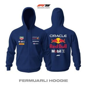Red Bull Racing: RB21 - Navy Edition 2025 Fermuarlı Hoodie