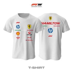 Scuderia Ferrari: SF-25 White Edition 2025 Tişört