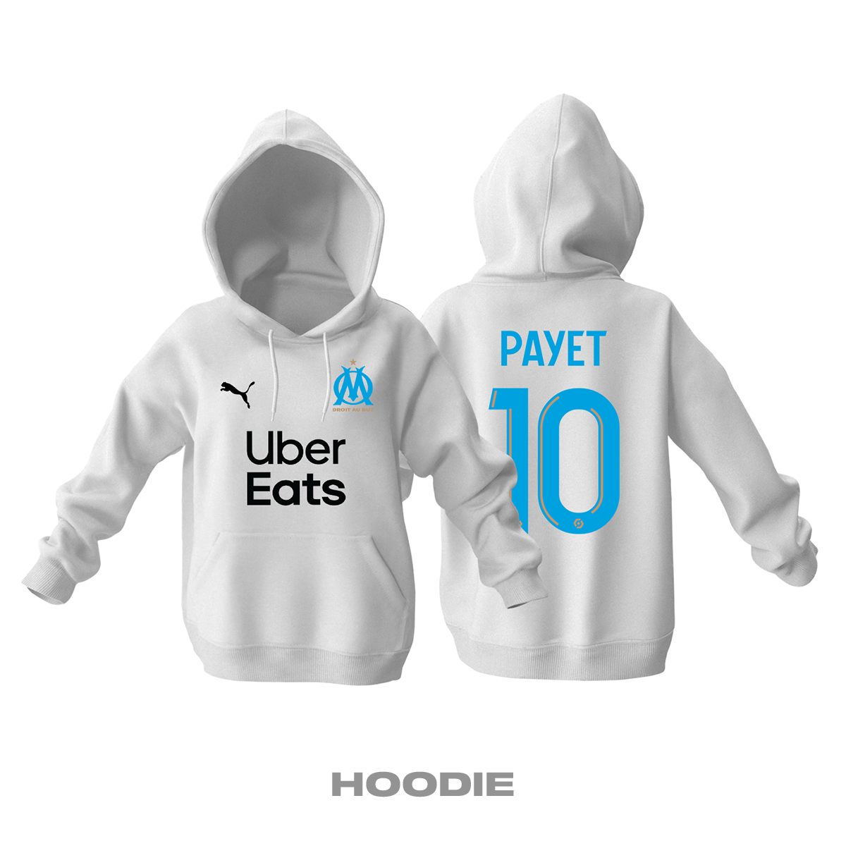 Olympique Marsilya: Home Edition 2021/2022 Kapüşonlu Hoodie L
