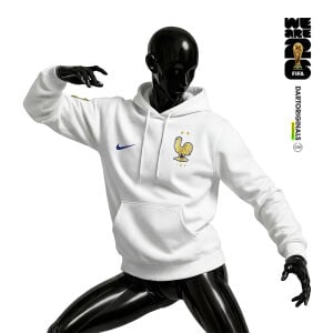 France: White Edition - FIFA World Cup™ 2026 Kapüşonlu Hoodie