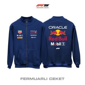 Red Bull Racing: RB21 - Navy Edition 2025 Fermuarlı Ceket