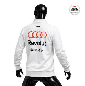 Audi Revolut F1 Team: R26 - White Edition 2026 Fermuarlı Ceket