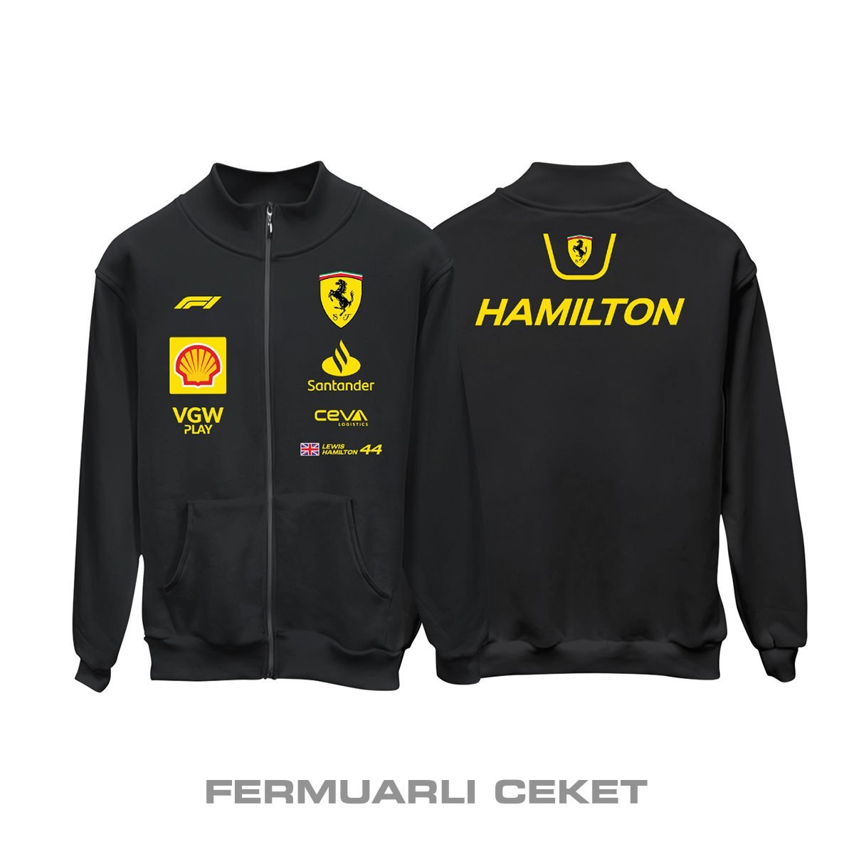 Scuderia Ferrari: Monza GP Edition 2025 - Fermuarlı Ceket