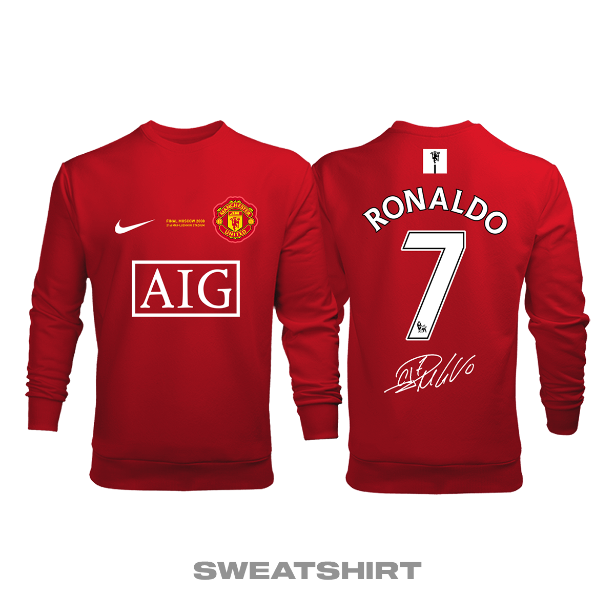 Manchester United: Home Edition 2007/2008 Sweatshirt 4XL
