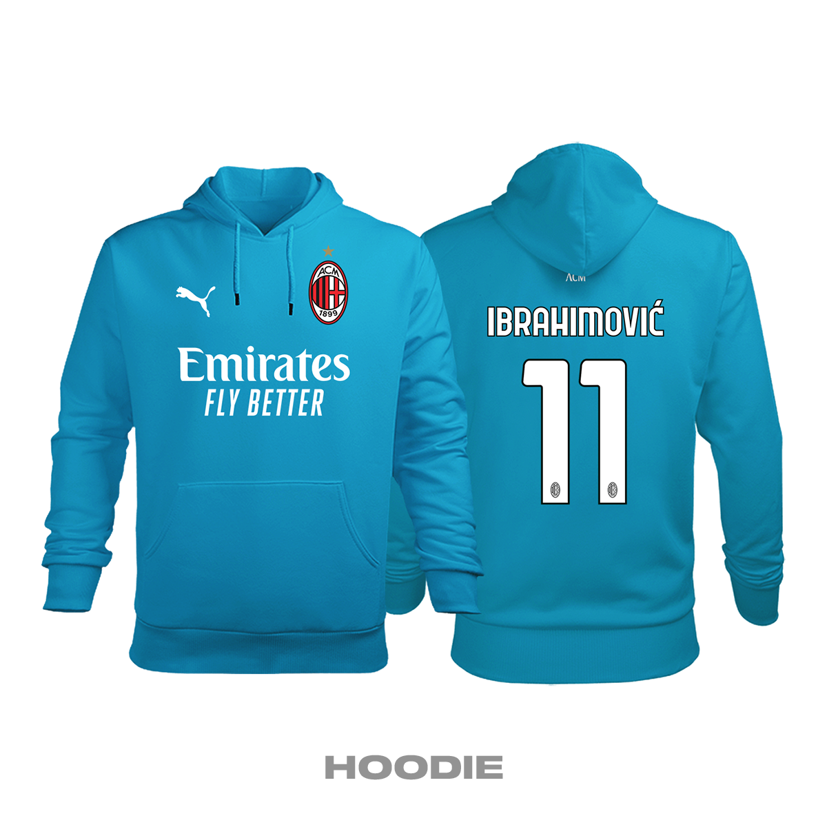 Milan: Third Edition 2020/2021 Kapüşonlu Hoodie 3XL