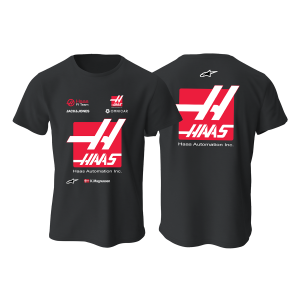 Haas F1 Team: Black Edition 2022 Tişört 4XL