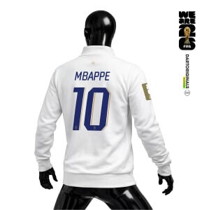 France: White Edition - FIFA World Cup™ 2026 Fermuarlı Ceket