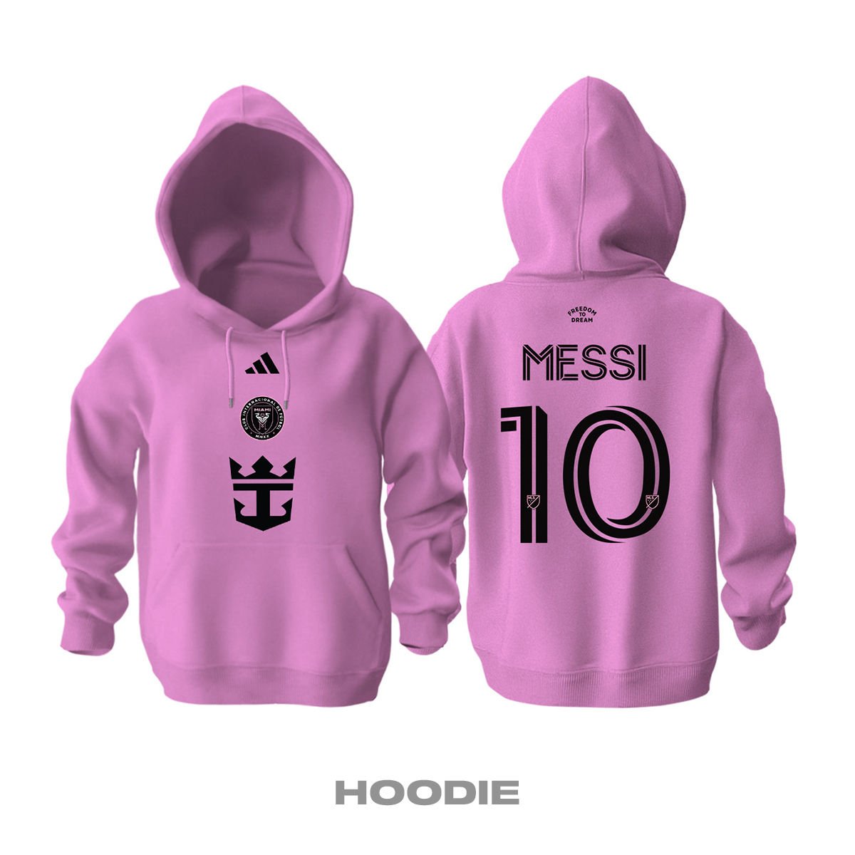Inter Miami: Home 2024/2025 Kapüşonlu Hoodie