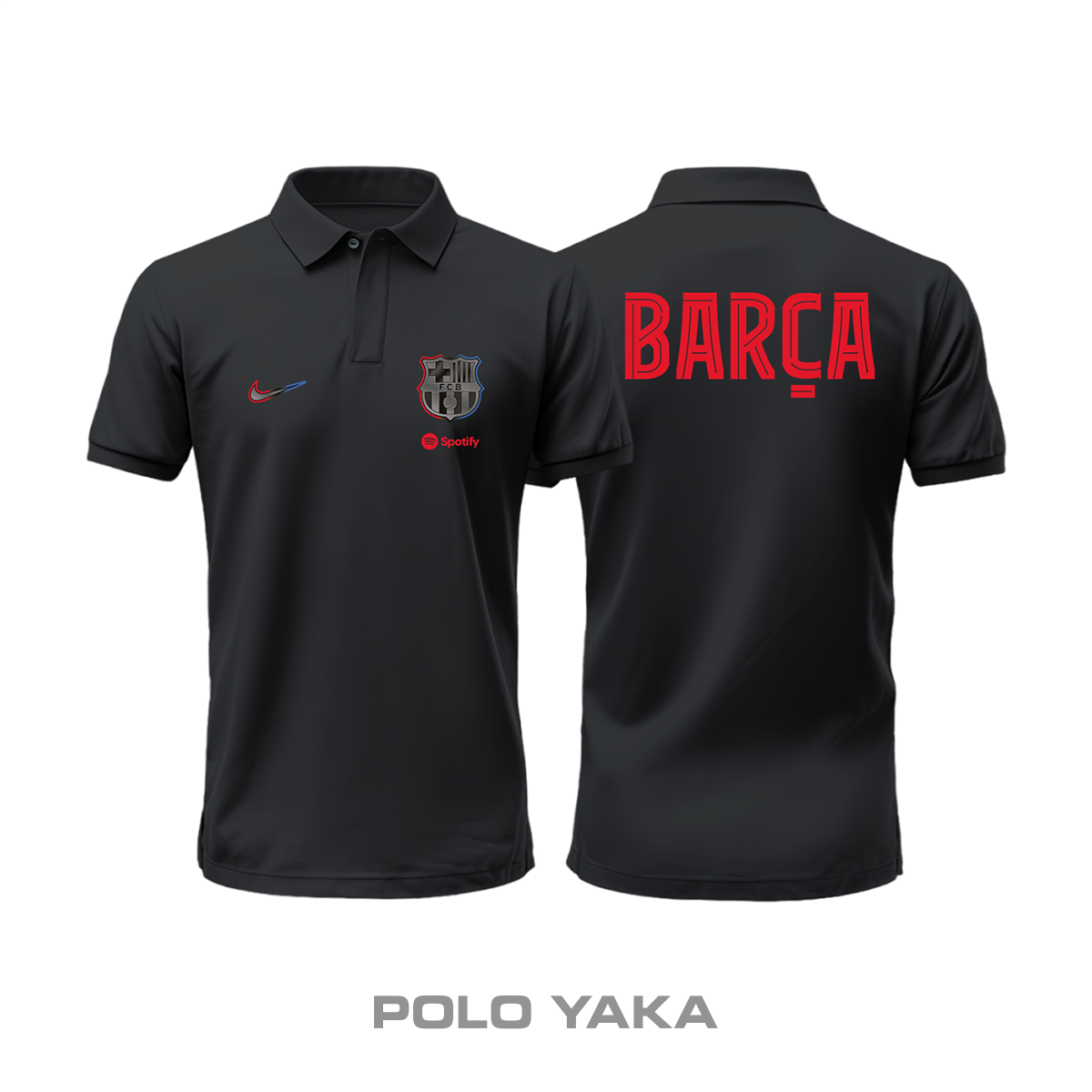 FC Barcelona: Club Culture Series - Black Edition Polo Yaka