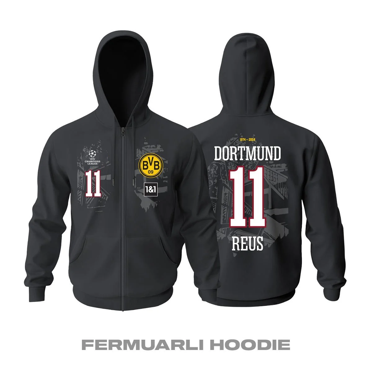 Borussia Dortmund: Special Edition 23/24 Fermuarlı Hoodie
