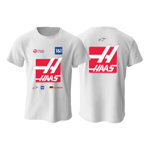 Haas F1 Team: White Edition 2022 Tişört 3XL