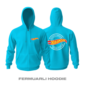 Hot Wheels: Hatamsın - Turkuaz Fermuarlı Hoodie