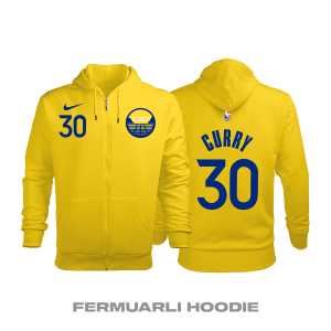 Golden State Warriors: City Edition 2019/2020 Fermuarlı Kapüşonlu Hoodie XS