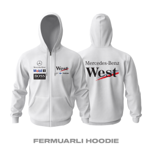 McLaren F1 Team: Mercedes Edition 1999 Fermuarlı Kapüşonlu Hoodie L