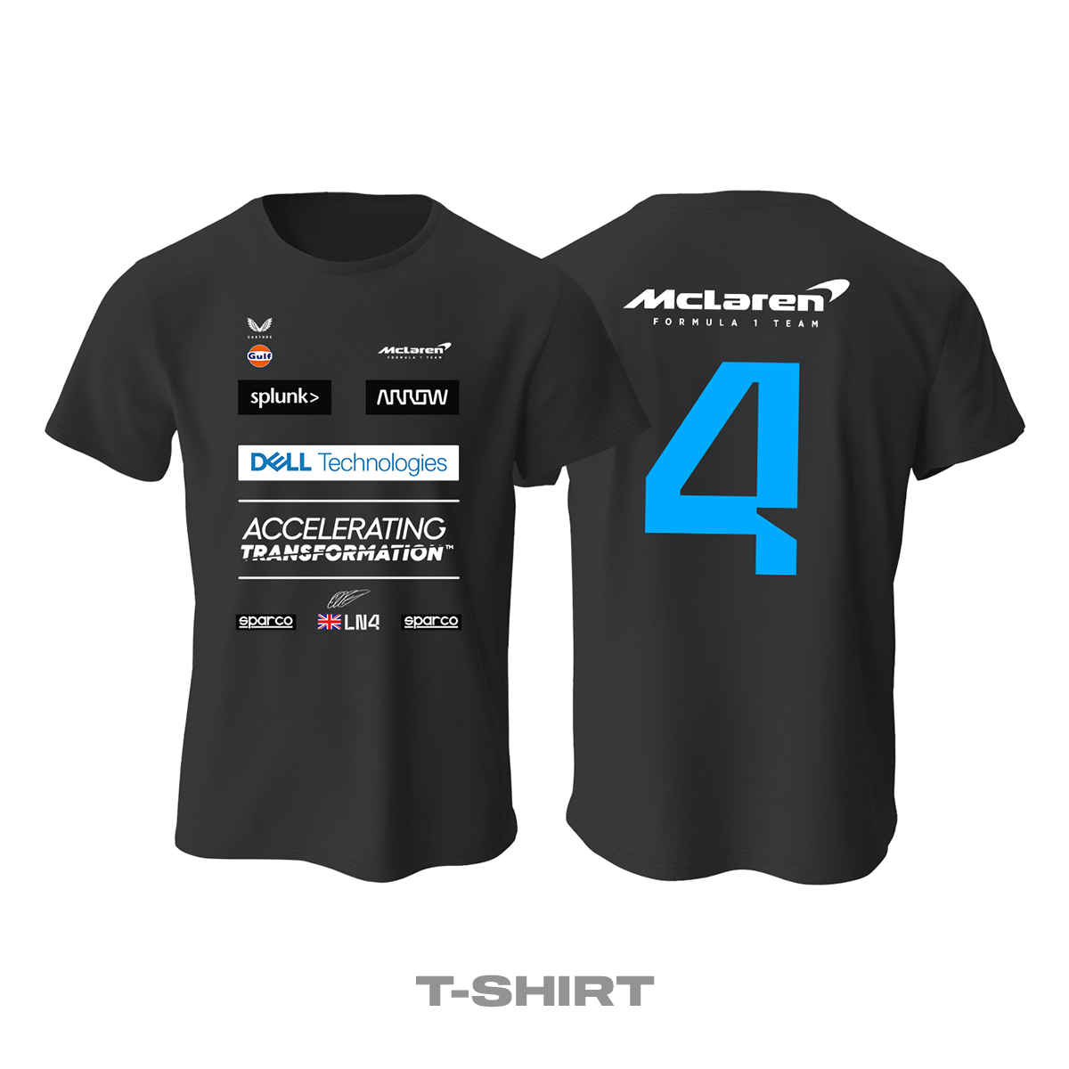McLaren F1 Team: Black Edition 2022 Tişört 4XL