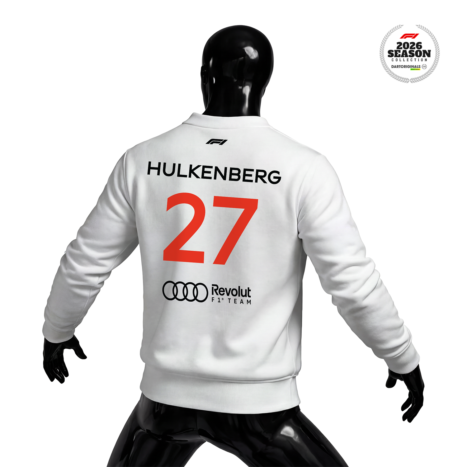 Audi Revolut F1 Team: R26 - Crew Edition White 2026 Sweatshirt