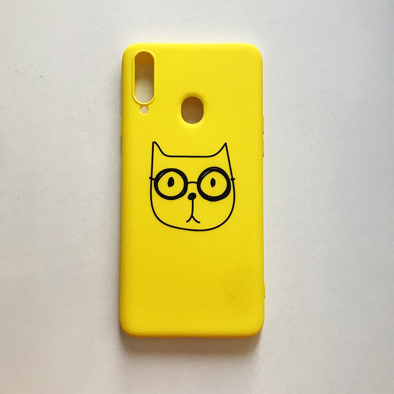 OUTLET - Cat With Glasses - Silikon - Samsung A20S