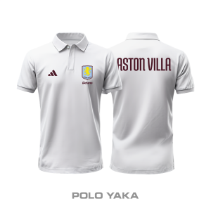 Aston Villa: Club Culture Series - White Edition Polo Yaka