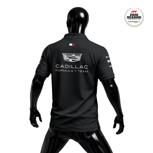 Cadillac F1 Team: Merch Edition - Black 2026 Polo Yaka