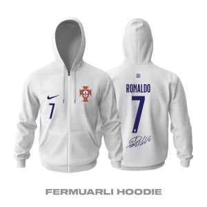 Portugal: Away Edition 2022™ Fermuarlı Kapüşonlu Hoodie