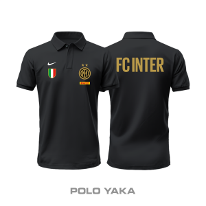 Inter FC: Club Culture Series - Black Edition Polo Yaka