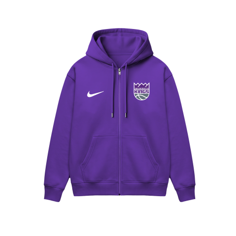 Sacramento Kings: City Edition 2K26 Fermuarlı Kapüşonlu Hoodie