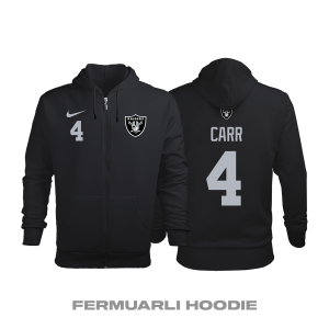 Las Vegas Raiders: Home Edition 2020/2021 Fermuarlı Kapüşonlu Hoodie L