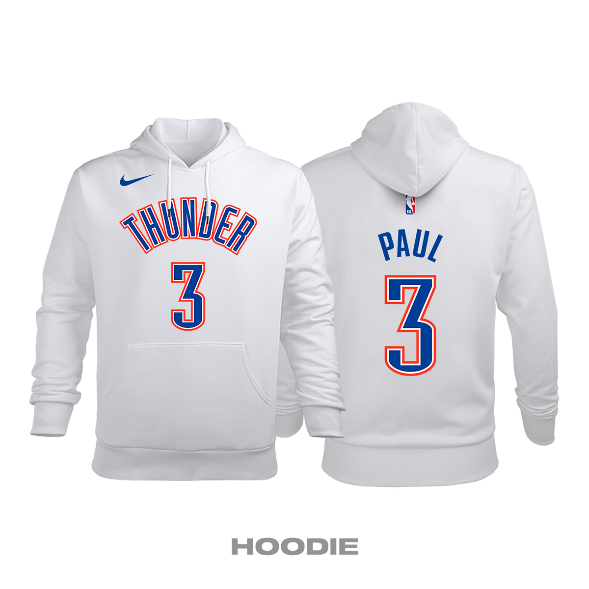 Oklahoma City Thunder: Association Edition 2017/2018 Kapüşonlu Hoodie M