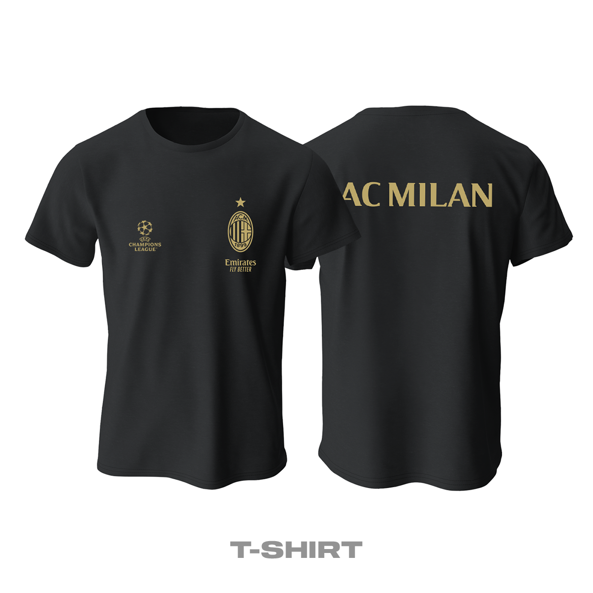 AC Milan: Club Culture Series - Black Edition Tişört