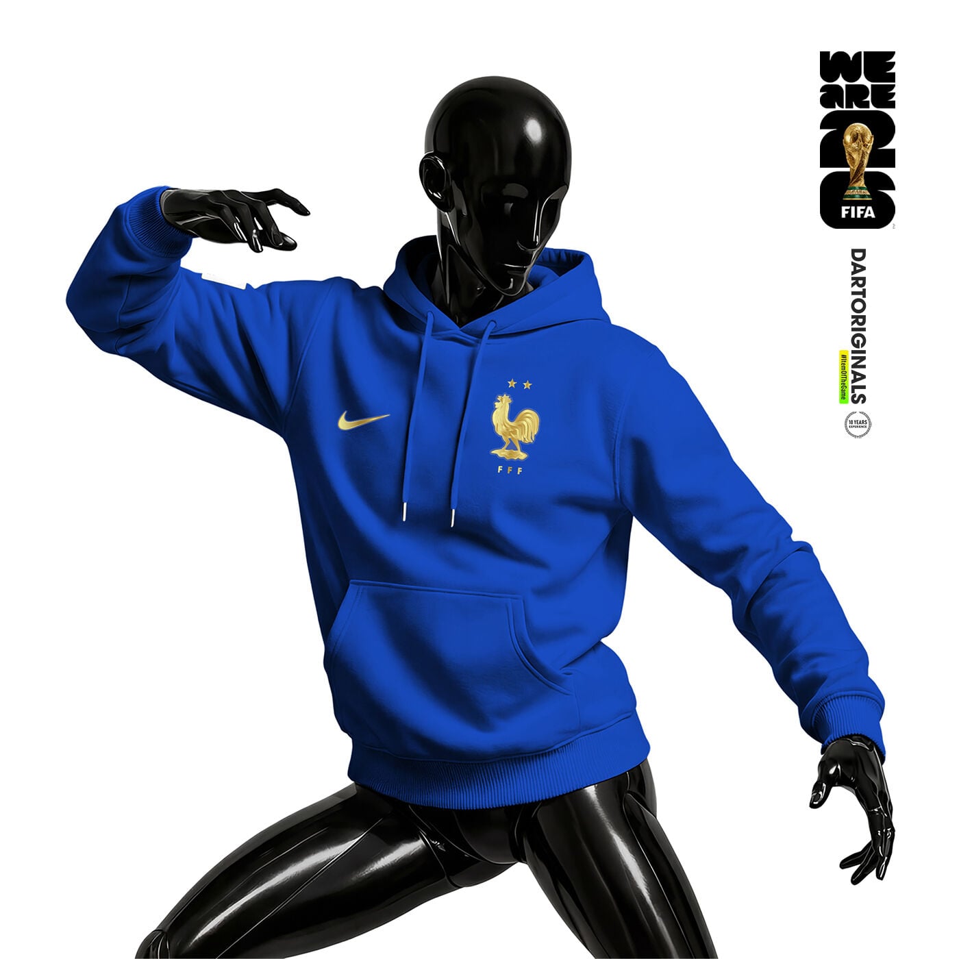 France: Blue Edition - FIFA World Cup™ 2026 Kapüşonlu Hoodie