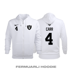 Las Vegas Raiders: Road Edition 2020/2021 Fermuarlı Kapüşonlu Hoodie M