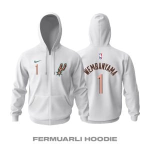 San Antonio Spurs: City Edition 2023/2024 Fermuarlı Hoodie