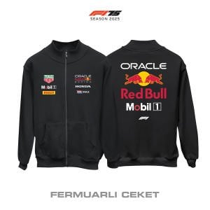 Red Bull Racing: RB21 - Black Edition 2025 Fermuarlı Ceket