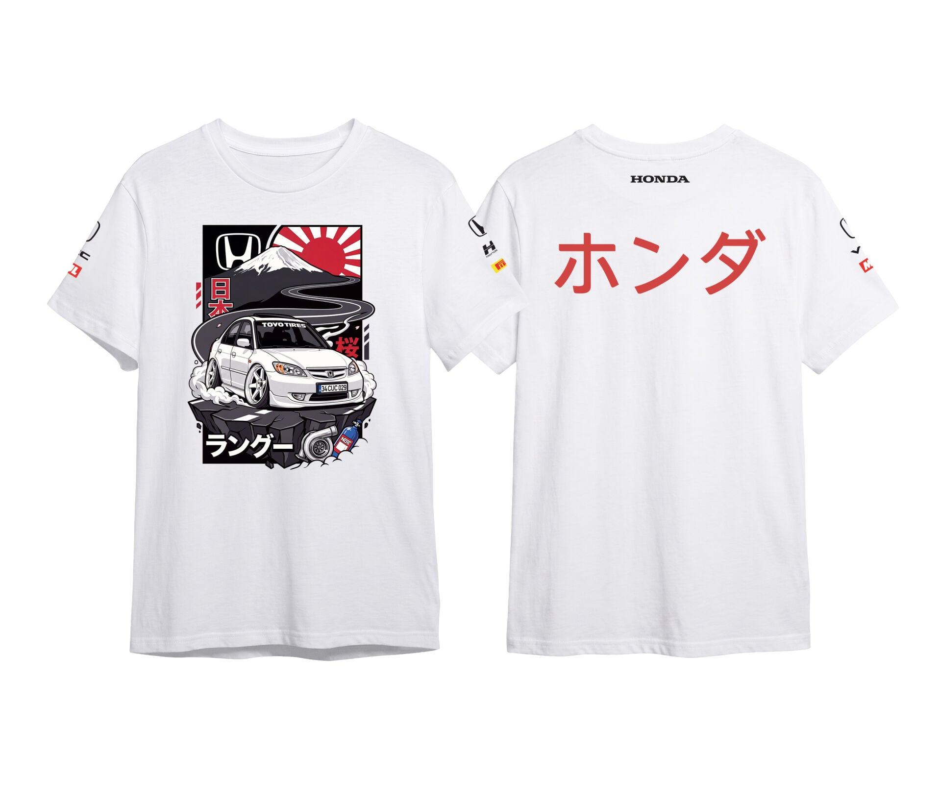 Honda VTEC - Civic JDM -Tişört