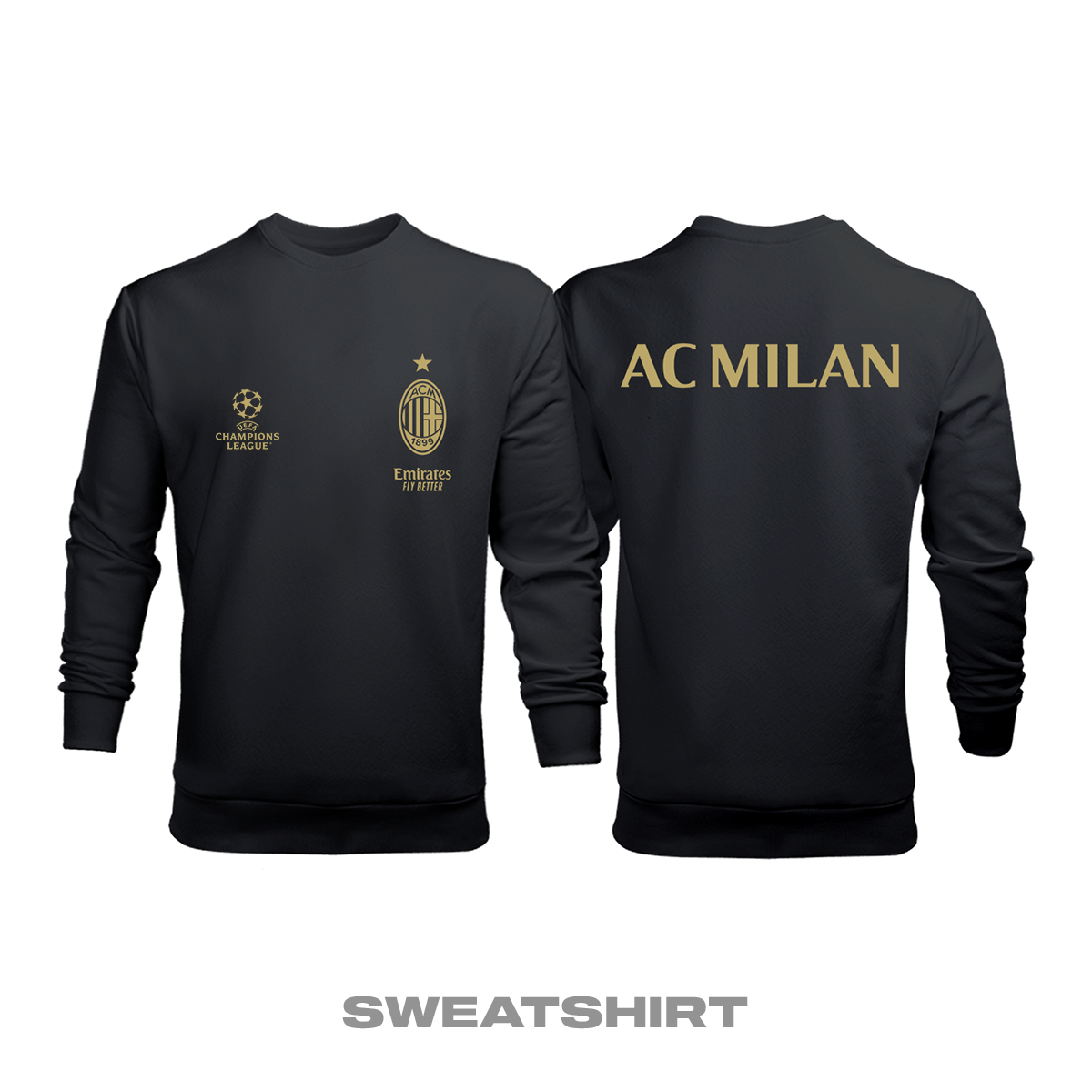 AC Milan: Club Culture Series - Black Edition Sweatshirt