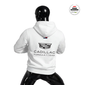 Cadillac F1 Team: White Edition 2026 Kapüşonlu Hoodie