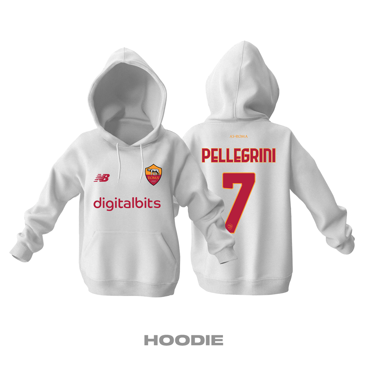 Roma: Away Edition 2021/2022 Kapüşonlu Hoodie 3XL