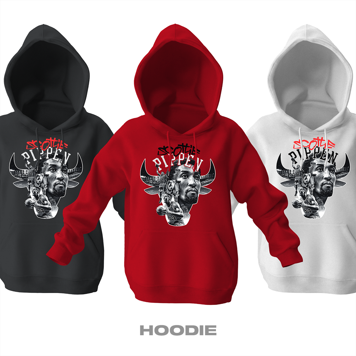 The Big Three Series Kapüşonlu Hoodie