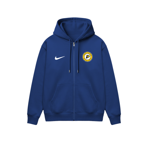 Indiana Pacers: Icon Edition 2K26 Fermuarlı Kapüşonlu Hoodie