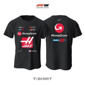 Haas F1 Team: VF-25 Black Edition 2025 Tişört