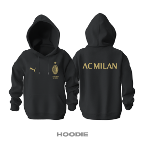 AC Milan: Club Culture Series - Black Edition Kapüşonlu Hoodie