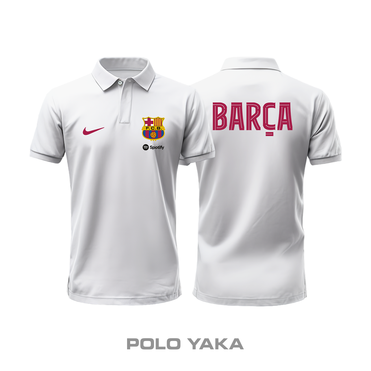 FC Barcelona: Club Culture Series - White Edition Polo Yaka
