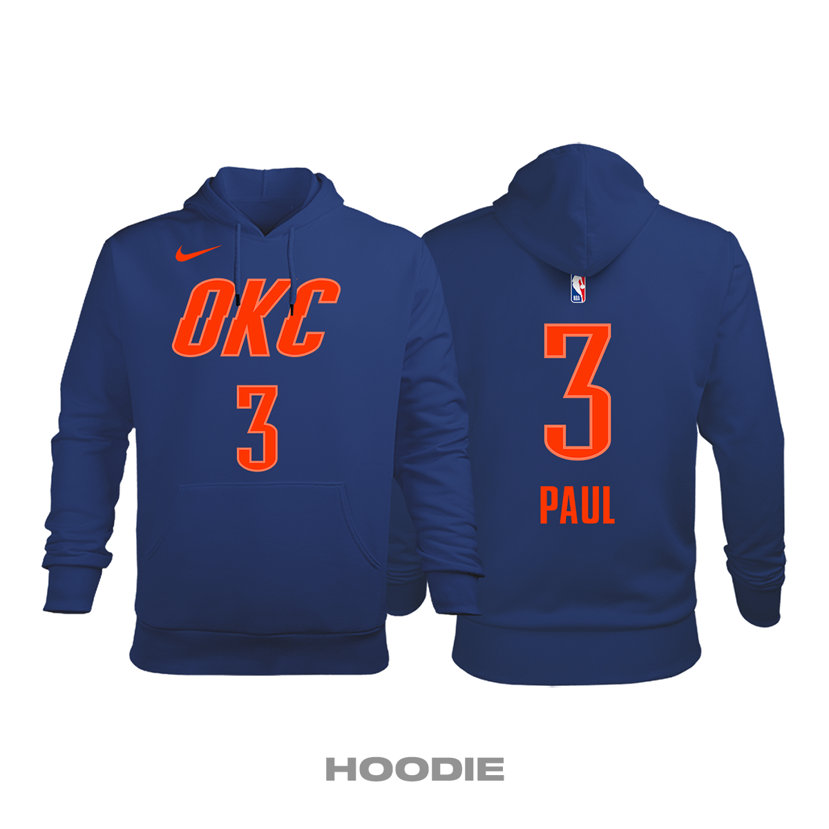 Oklahoma City Thunder: Statement Edition 2017/2018 Kapüşonlu Hoodie L