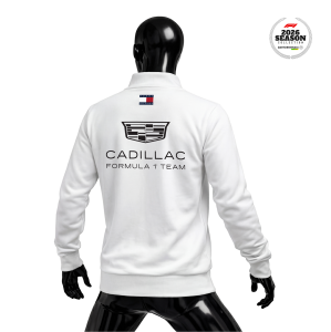 Cadillac F1 Team: White Edition 2026 Fermuarlı Ceket
