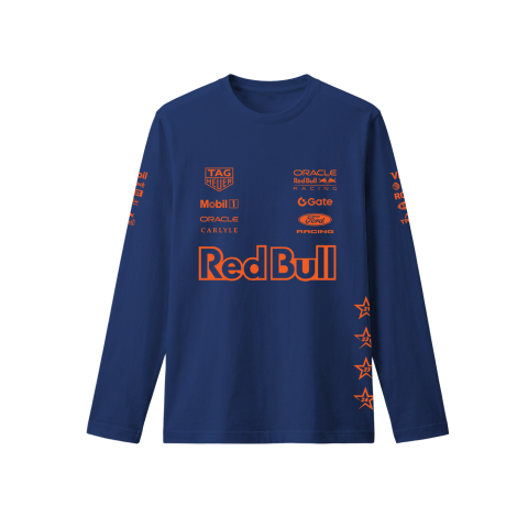 Red Bull Racing: #DutchGP Livery - Navy Edition 2K27 Uzun Kol Tişört