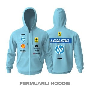 Scuderia Ferrari: Miami GP Edition 2024 Fermuarlı Hoodie