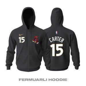 Toronto Raptors: City Edition 2K24 Fermuarlı Kapüşonlu Hoodie